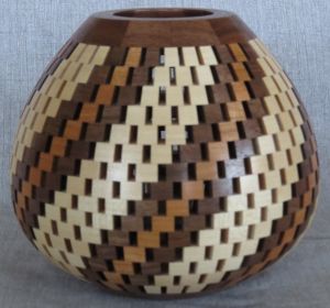 Open-Segment Swirl Vase